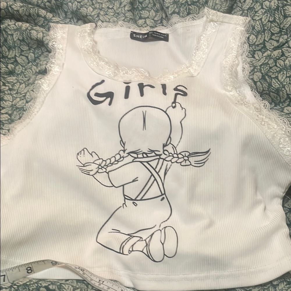 🖤Lacy Grunge Pride Cropped Tank Top🖤